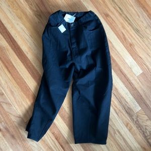 Monica Cordera Black Baggy Pant One Size NWT